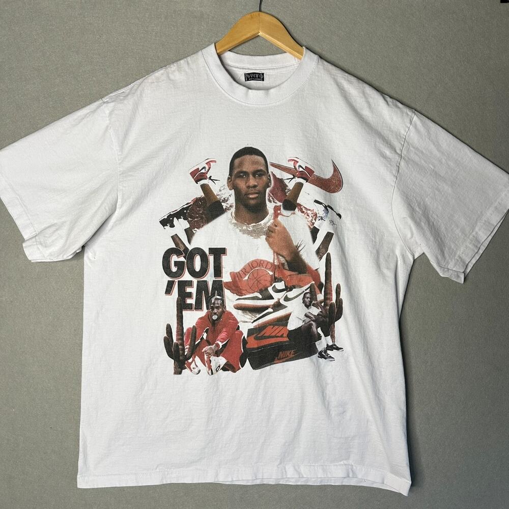 RARE Jordan T-Shirt XXL VNTG Style Got 'Em The Best on Earth 6X Champion